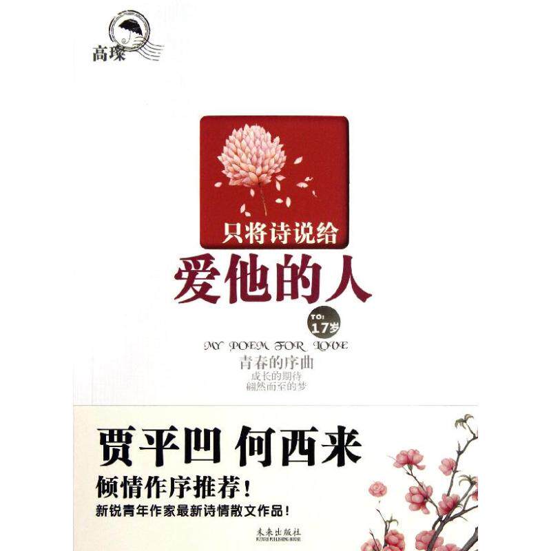 【正版图书】只将诗说给爱他的人TO17岁青春的序曲高璨著文学未来出版社