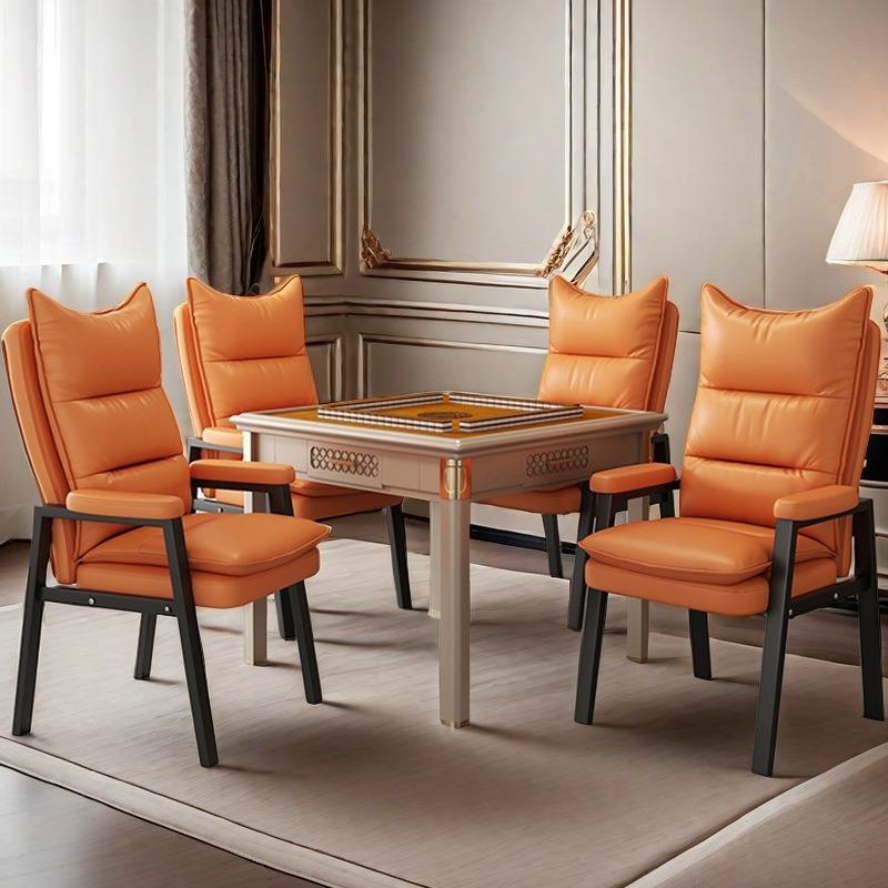 久坐舒服不累办公麻将椅棋牌室沙发椅子四把棋牌椅打麻将靠背椅子