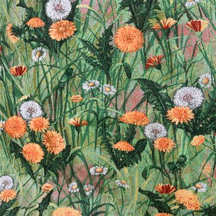 美式乡村餐桌布家用长方形茶几布盖布艺田园风油画感绿色装饰台布