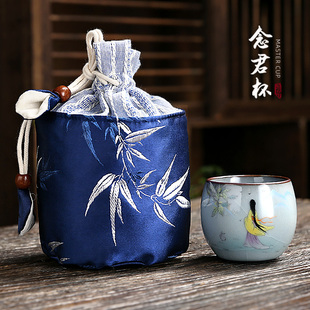 主人杯单杯女士茶杯个人陶瓷功夫茶具品茗杯高端杯子对杯