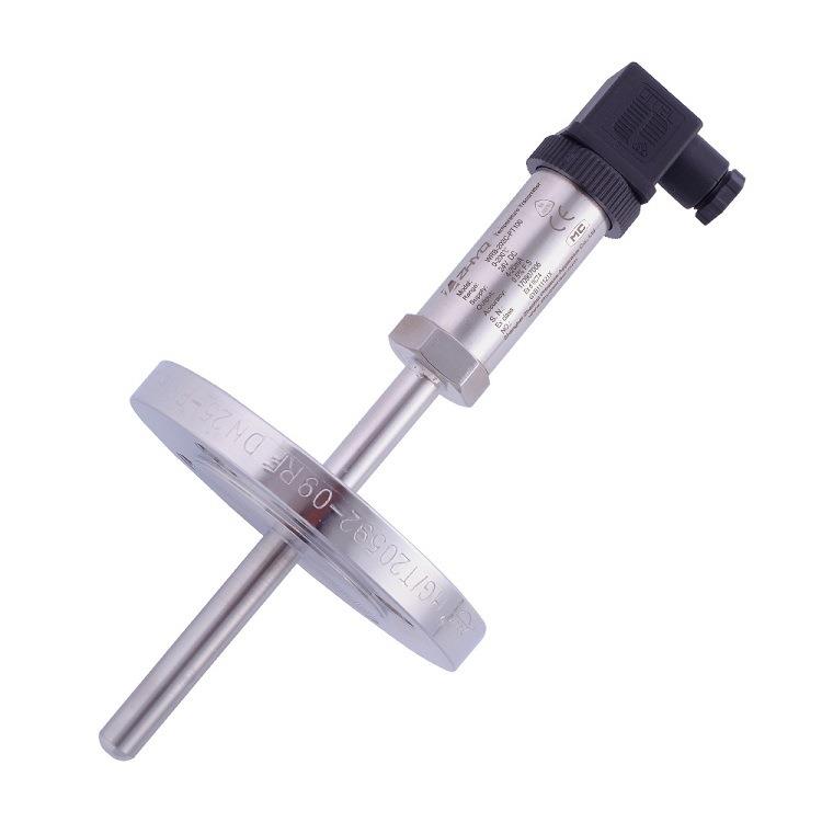 上海法兰安装铠装热电阻温度传感器变送器