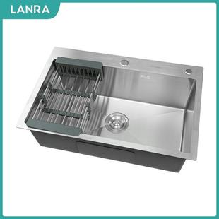 kitchensink水槽单槽5543加厚拉丝SUS304不锈钢手工盆洗碗水池子