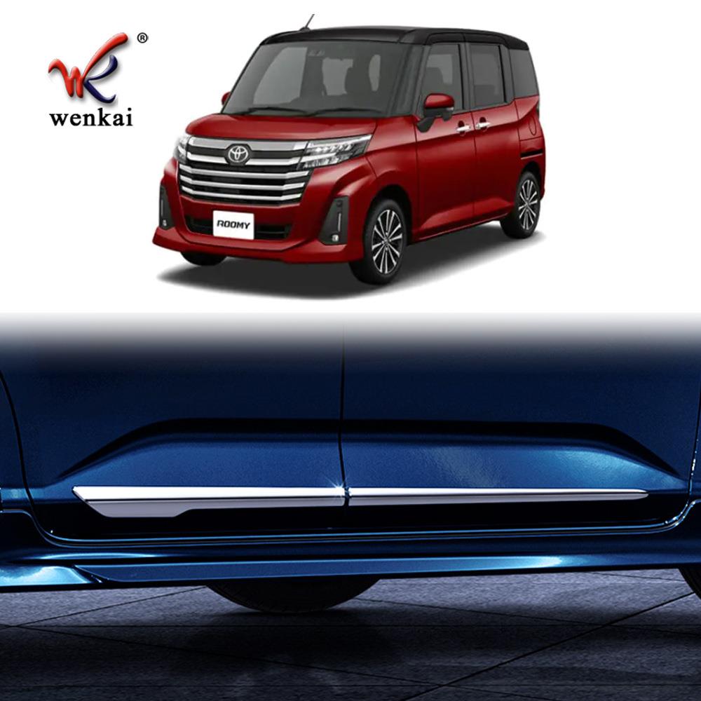 适用于丰田Roomy改装门边条饰条亮片大发THOR专用车身电镀防撞条