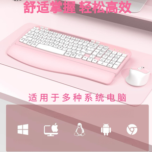 2025新款 适用办公电脑笔记本静音支架 人体工学无线键盘鼠标套装
