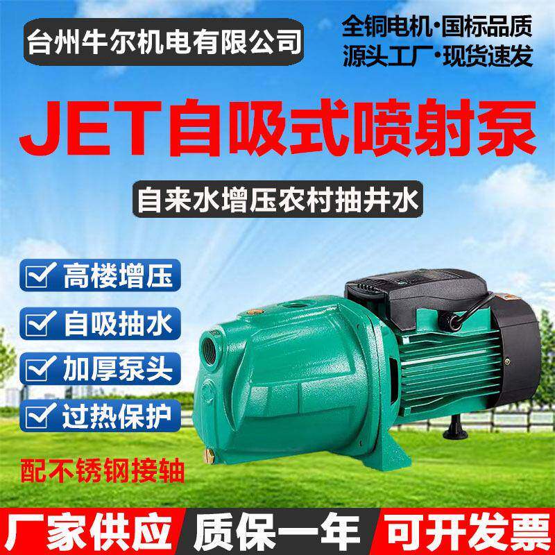 家用JET自吸式喷射泵单相220高层水塔自来水加压泵农村水井抽水泵