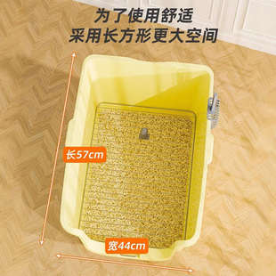 狗厕所中小型犬专用高围栏尿盆防踩屎狗狗大小便神器不锈钢狗砂盆