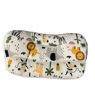 12岁通用幼儿园小孩学生枕 线线猫儿童分区专用枕头8护颈3四季