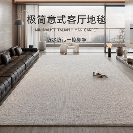 地毯客厅意式极简2024新款卧室免洗可擦轻奢高级沙发茶几家用地垫