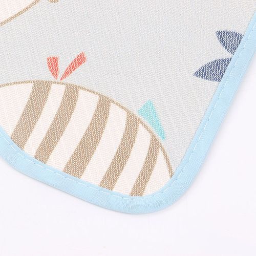 hoag儿童枕席a类30x50枕头套宝宝霍格乳胶蝴蝶枕苎麻凉席枕巾皮夏