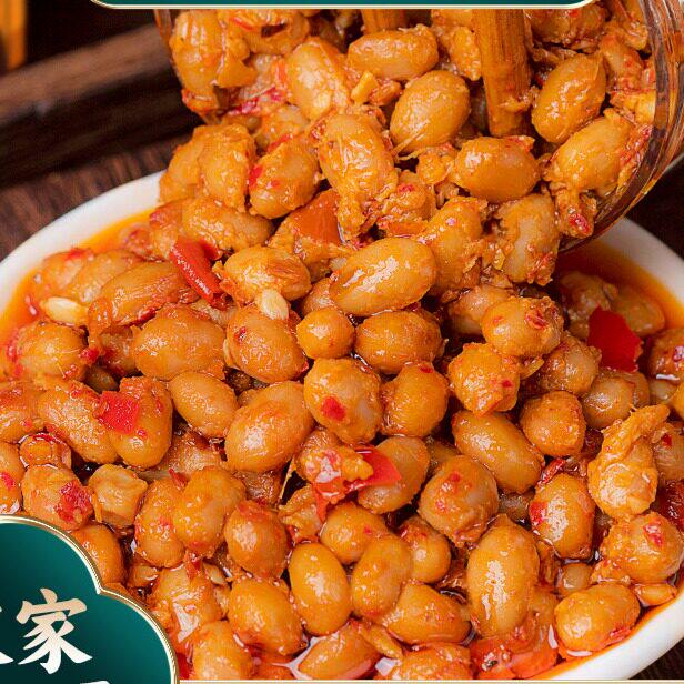 6975568770051香辣腊八豆下饭菜豆瓣酱湖南特产黄豆拌饭酱