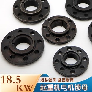 钢丝绳电动葫芦锥形电机风叶制动轮活芯锁母18.5KW电机螺帽