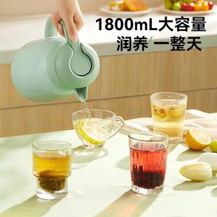 哈尔斯保温水壶家用大容量316不锈钢宿舍学生暖热水瓶壶2升办公室