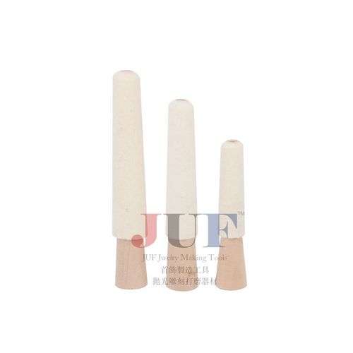 国产好货 木柄羊毛绒内圈抛光轮 戒指/圆圈抛光