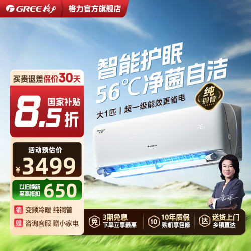 格力1匹变频挂机云霓冷静王同款