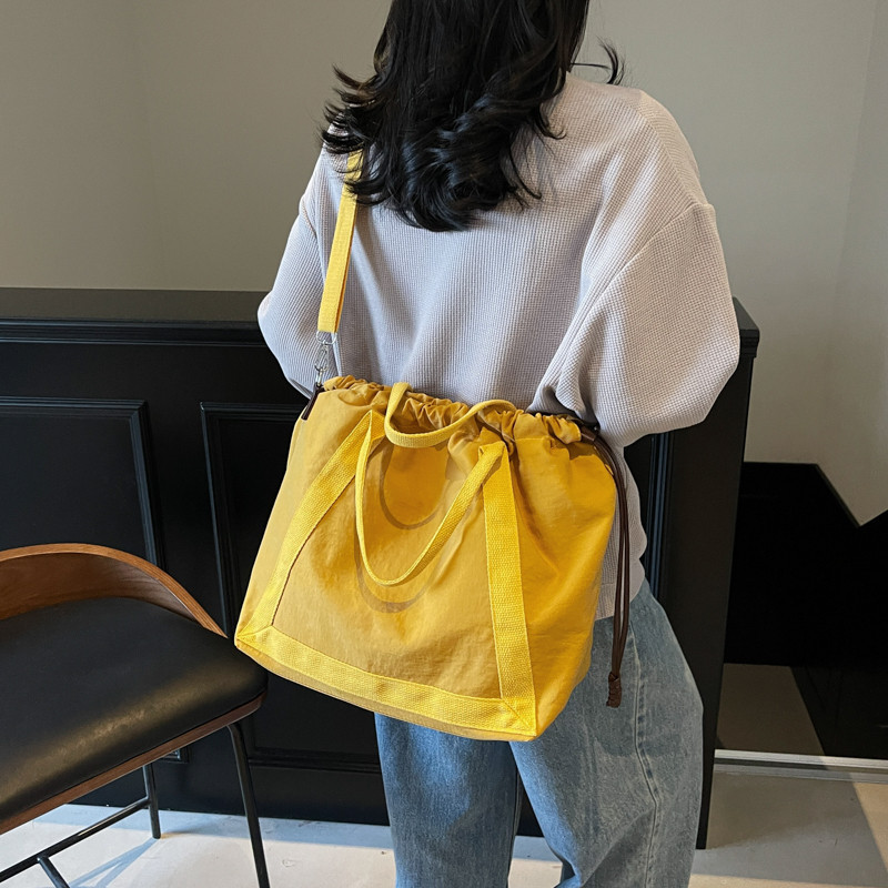 ChiefDivine帆布托特包女大容量抽绳手提包百搭休闲单肩斜挎包,箱包皮具/热销女包/男包,托特包,淘宝优惠券,粉丝福利购,淘宝优惠卷