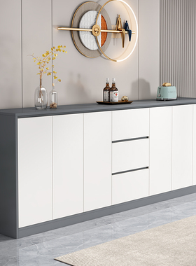 蜂窝铝餐边柜家用一体靠墙现代简约厨房收纳储物柜客厅茶水置物柜