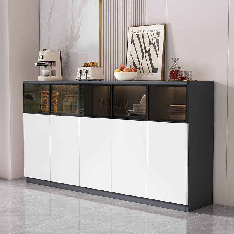 蜂窝铝餐边柜靠墙一体客厅小立柜边柜现代简约家用厨房收纳储物柜