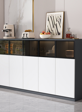 蜂窝铝餐边柜靠墙一体客厅小立柜边柜现代简约家用厨房收纳储物柜