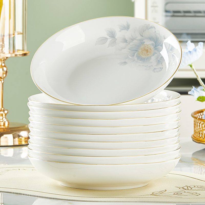 优尊陶瓷加厚陶瓷盘组合