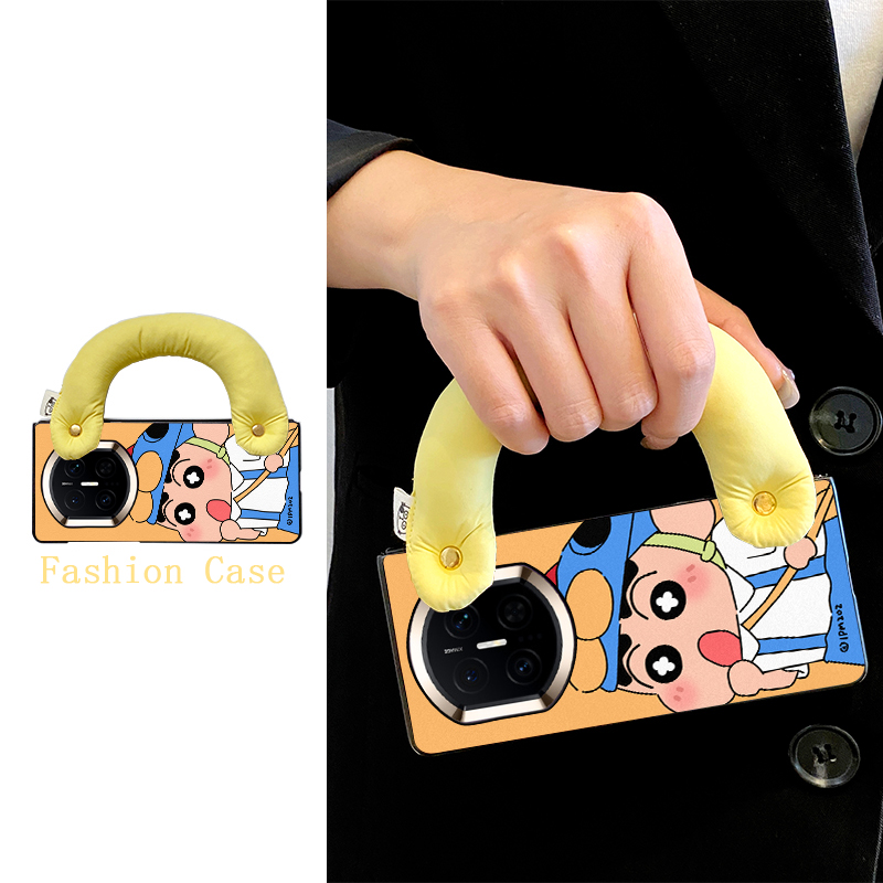 尾火虎适用于华为matex7手机壳书包小新折叠屏皮纹趣味可爱ins日韩风腕带女matexts非凡大师版/x6/x5/x3/xs2