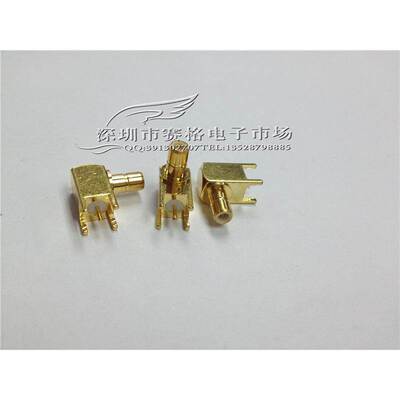 同轴连接器SMB-JWE(50欧姆) 射频转接头 SMB弯座连接器 焊PCB板座