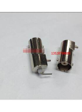 Q93脚插座 卧式BNC母座 焊PCB板BNC3脚插座 3脚BNC-KEW Q9弯插座