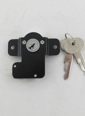 适用日立MCA电梯外呼无底盒挂壁基站锁薄型外呼面板黑色泊梯锁