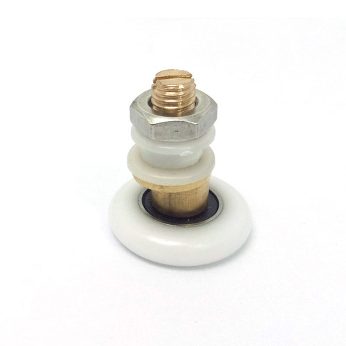 浴室推拉玻璃门轮子 淋浴房滑轮 尼龙轮 偏心铜芯大轴承26mm 28mm