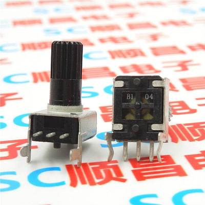 RV09型 0931 电位器 卧式 B100K 音量电位器 B104 100K 柄长12.5m