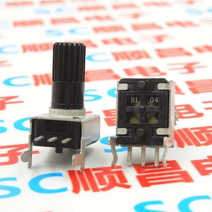 RV09型 0931 电位器 卧式 B100K 音量电位器 B104 100K 柄长12.5m