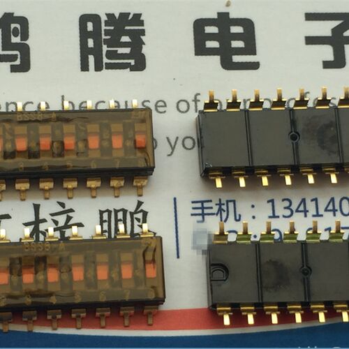 进口日本BI BSS8-A-T贴片拨码开关8位 琴键式2.54mm间距 平拨编码