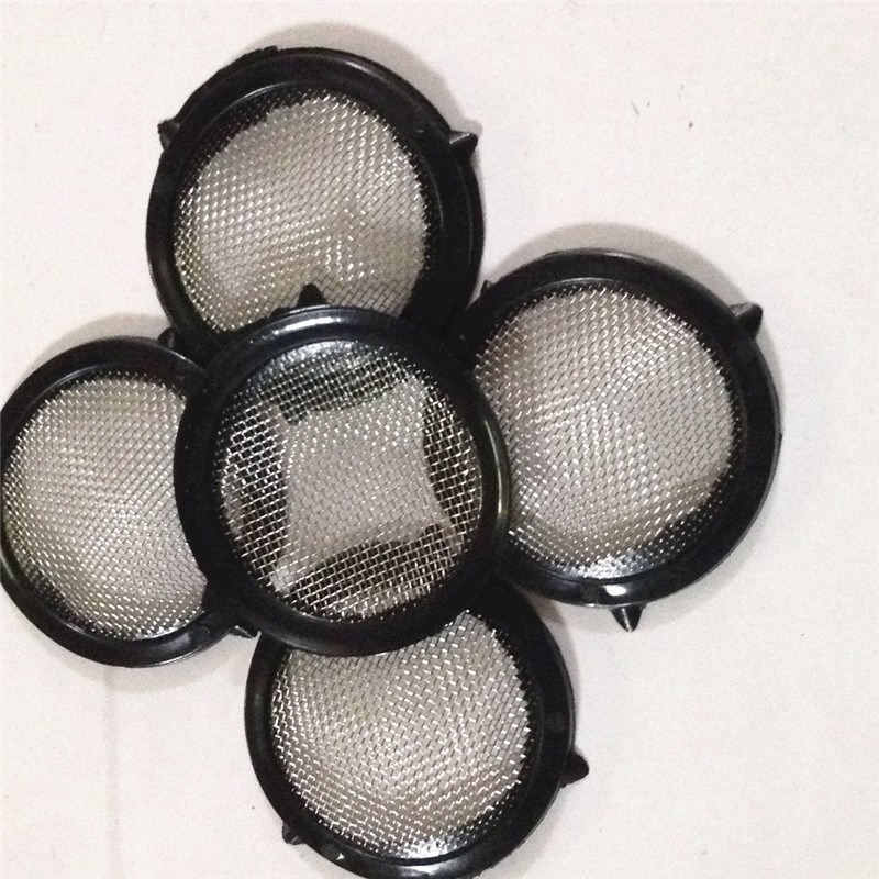 201不锈钢过滤网片加厚包边圆形筛网铁丝网40目加油漏斗过滤网