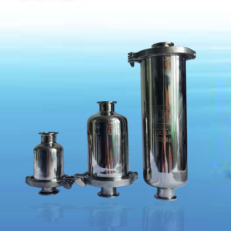 304不锈钢快装管道空气过滤器卫生食品级气体液体精密正压分离器