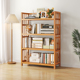 楠竹置物架多层收纳架子家具墙边简易竹制书架杂物架靠墙小储物架