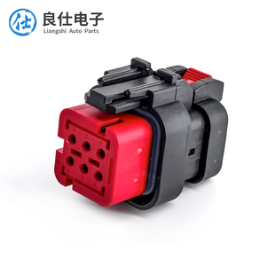 汽车连接器6孔防水接插件776433-1凸轮轴传感器公母插头776434-1