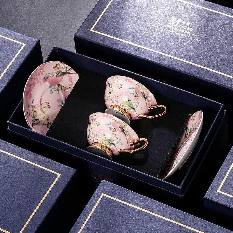 美道欧式小奢华精致骨瓷咖啡杯套装陶瓷轻奢英式下午茶花茶杯具,餐饮具,咖啡杯,淘宝优惠券,粉丝福利购,淘宝优惠卷