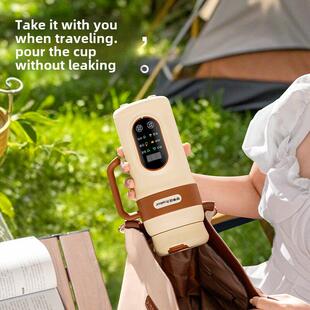 小型电热水杯600毫升便携式把手旅行水壶