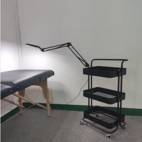 多功能纹绣美睫美容院纹身推动式置物架工具三层小推车带灯带滑轮