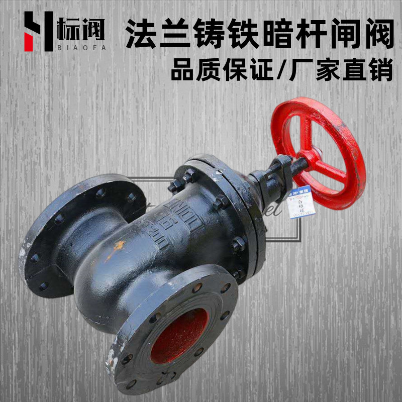 铸铁法兰闸阀暗杆Z45T-10 法兰闸阀 水管闸板阀门开关 水闸阀