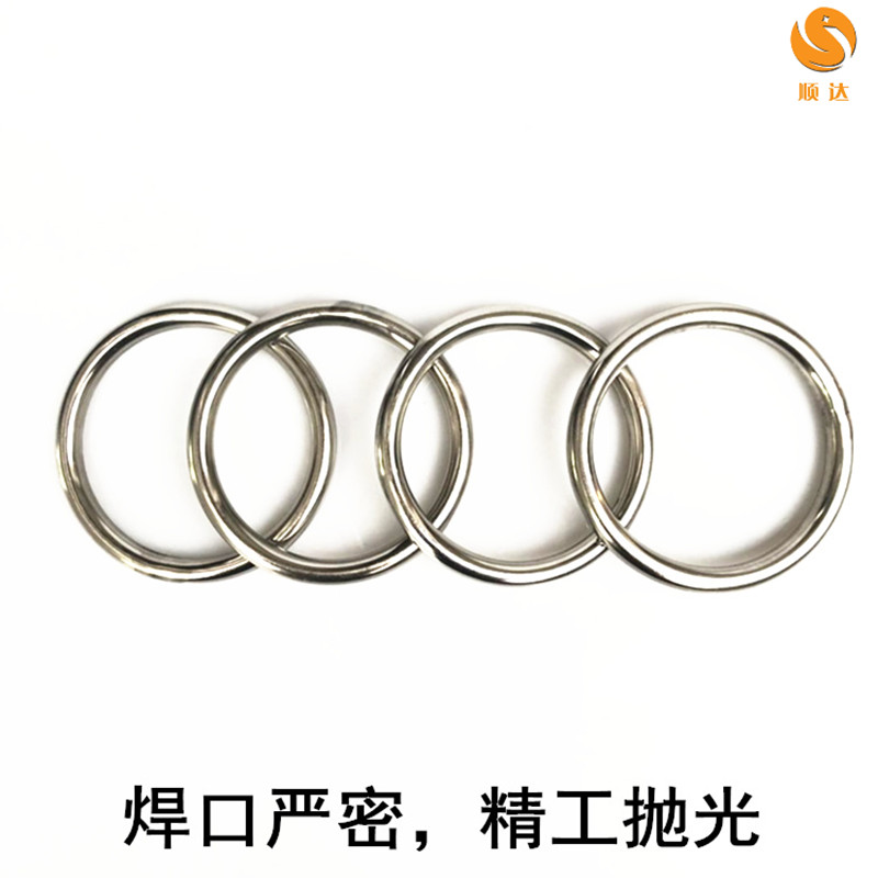 304不锈钢单环防护栏围栏装饰单圈圆环精品满焊201圆管圆圈装饰环