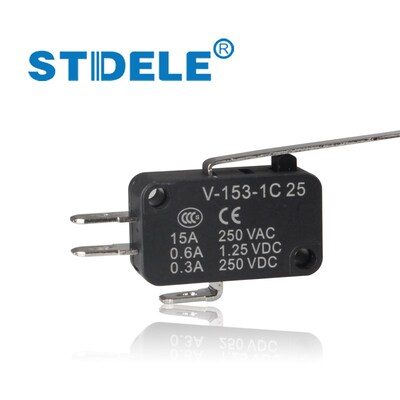STDELE牌 微动开关 V-153-1C25 小型限位开关 点动/限位/行程开关