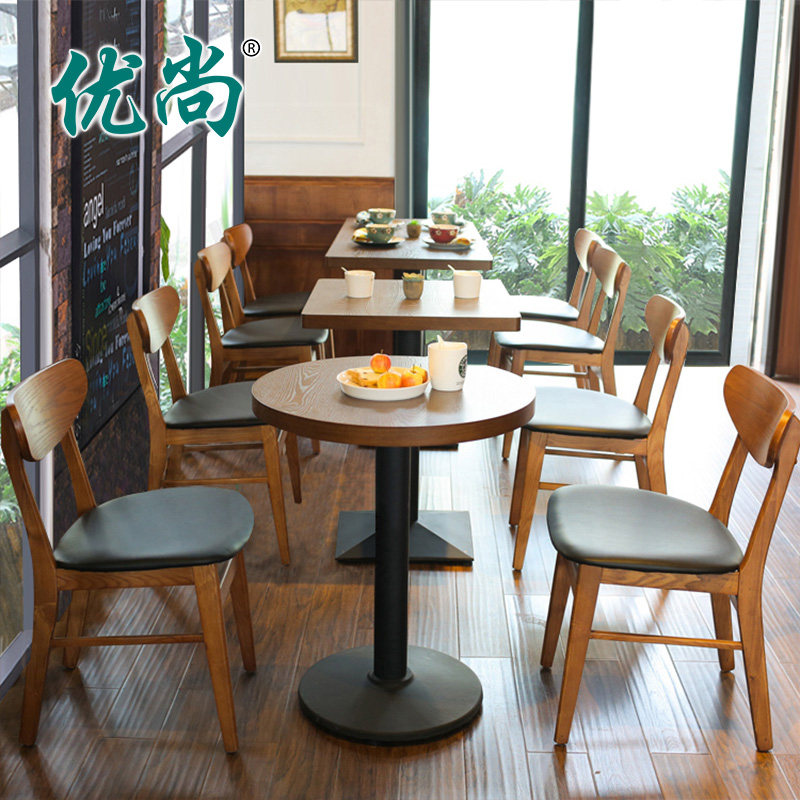 时尚西餐厅餐桌椅 咖啡厅冷饮店 火锅店奶茶店甜品店沙发桌椅组合