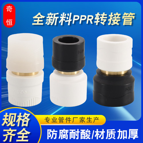 PE转PPR转PERT水管热熔接头20转25变32 40 50 63 75 90 110直接