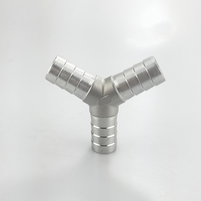 304不锈钢Y型三通皮管接头/三头软管皮接/人字宝塔三叉分水器/Ф8