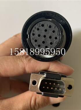 研控AS1-15B编码器线 伺服电机信号反馈线 1.5KW大功率信号连接线