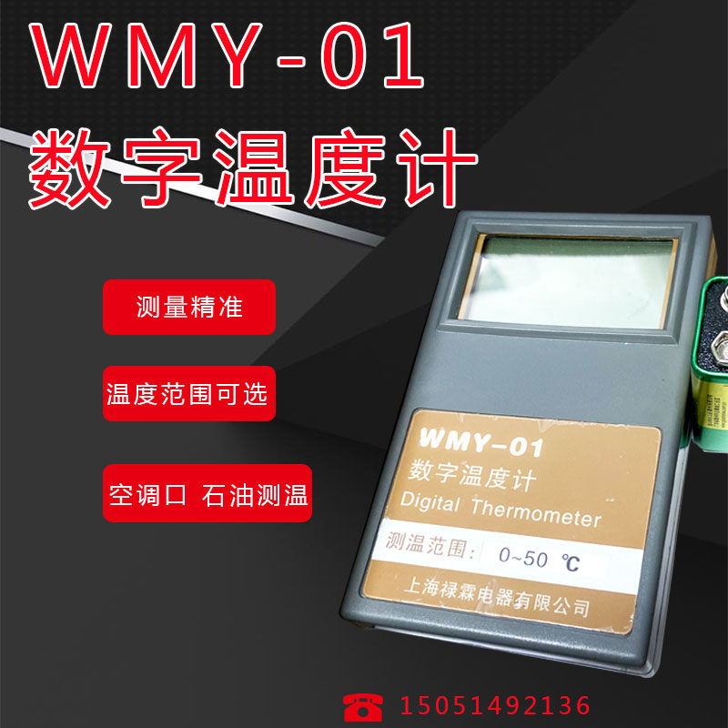 上海禄霖 WMY-01数字测温仪/数显温度仪WMY 皮肤温度测试仪0-50
