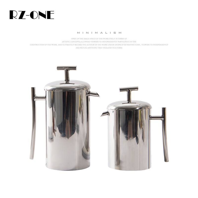 Rzone 现代艺术不锈钢咖啡壶水壶摆件客厅软装吧台茶几桌面装饰品