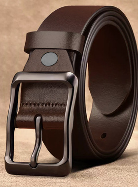 皮带男款复古针扣腰带商务休闲潮新男士百搭牛皮裤腰带年轻人裤带