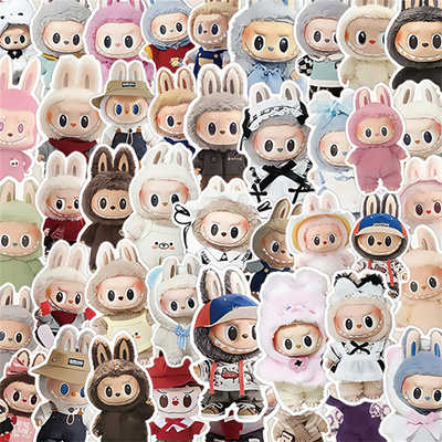 310张卡通可爱风拉布布玩偶贴纸