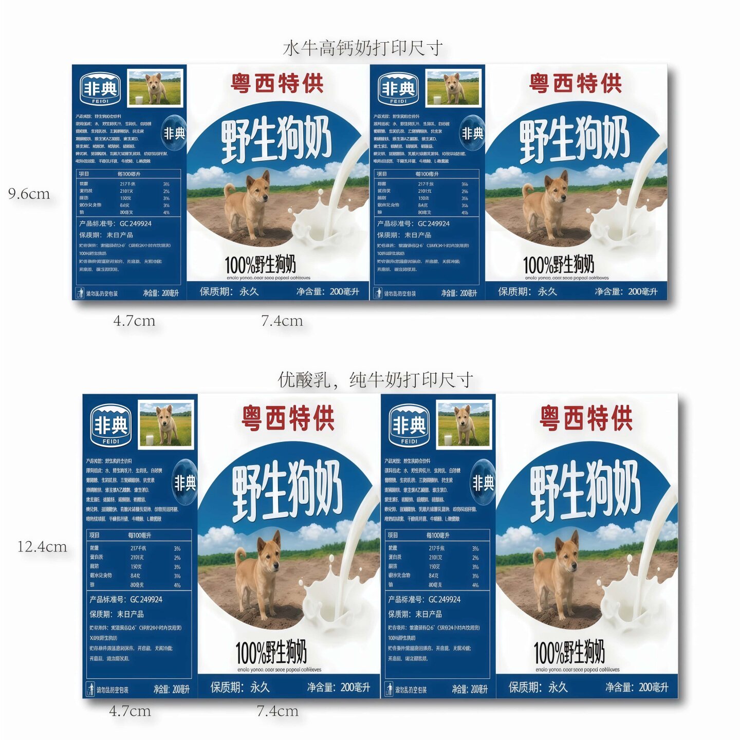 粤西野生狗奶趣味恶搞贴纸